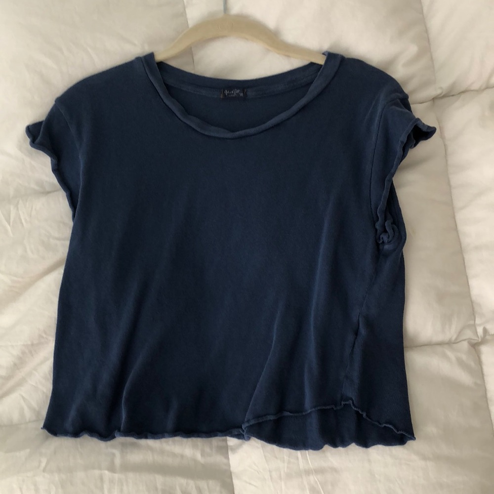 Brandy Melville Blue Crop-Top